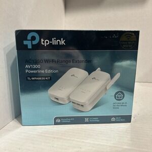 New TP-Link AC1350 TL-WPA8630KIT AV1300 Gigabit Powerline Wi-Fi Extender